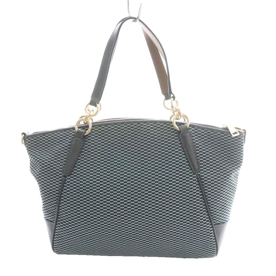 COACH（コーチ） トートバッグ ハンド 総柄 キャンバス レザー ライト 