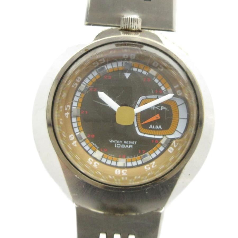 セイコー ツノクロノスタイル 90年代 アルバ AKA V707-0A10 セイコー SEIKO ALBA AKA アルバ アカ V707-0A10 腕時計 ヴィンテージ