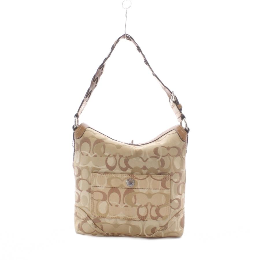 COACH ショルダーバッグ ベージュ ブラウン COACH（コーチ） ショルダーバッグ ワンハンドル ベージュ モノグラム