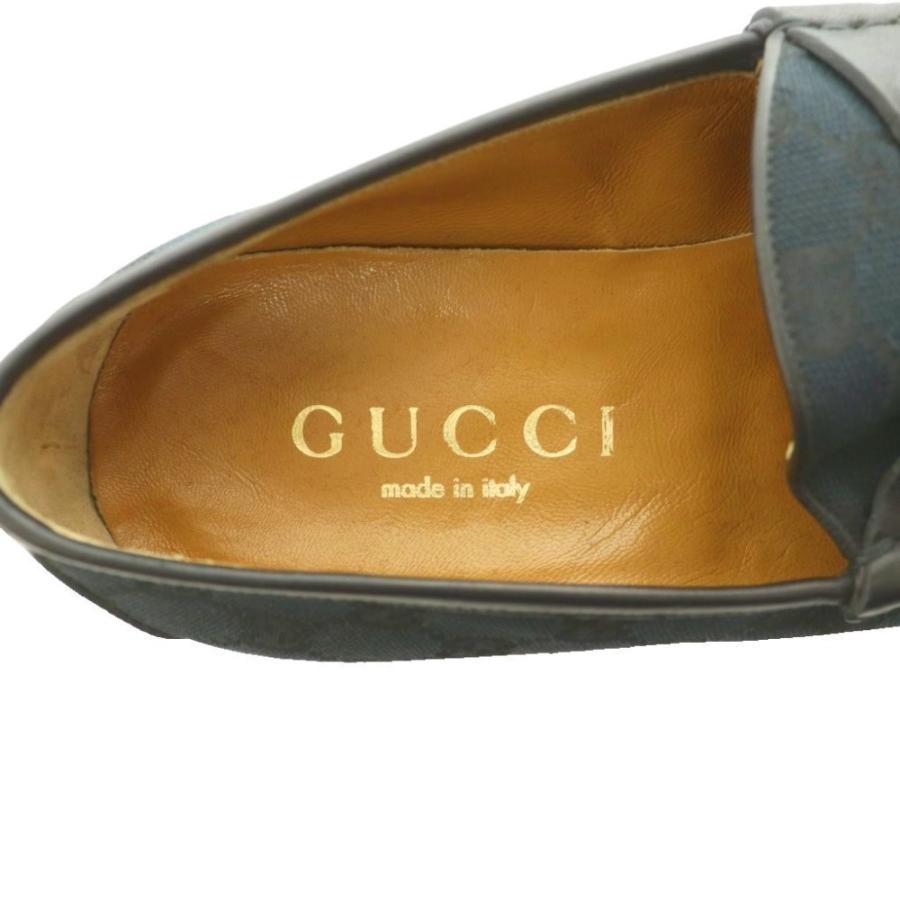 GUCCI（グッチ） ローファー モカシン ホースビット キャンバス GG柄