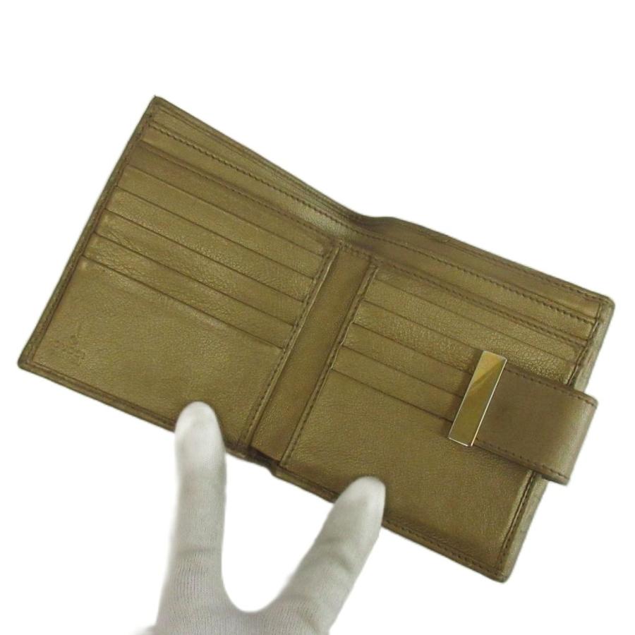 GUCCI（グッチ） グッチシマ 財布 二つ折り レザー Wホック GG型押し