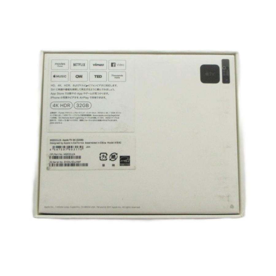 アップル Apple MQD22J/A TV 4K 32GB AppleTV 本体 ロゴ 初期化・動作