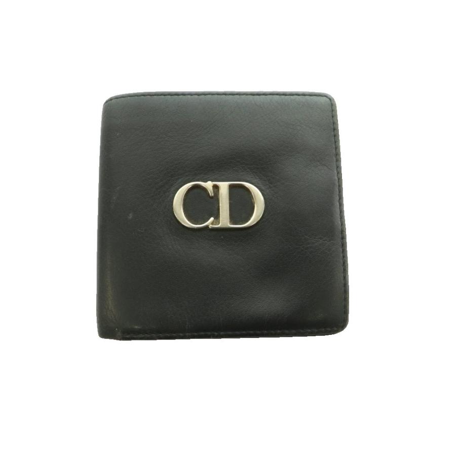 Christian Dior（クリスチャン・ディオール） 二つ折り財布 CDロゴ金具 