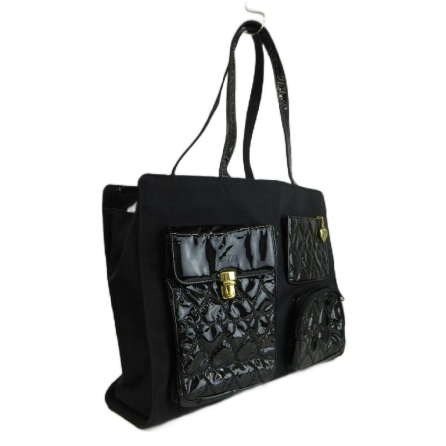 モスキーノ MOSCHINO ハートキルティング ポケット トートバッグ ワン 