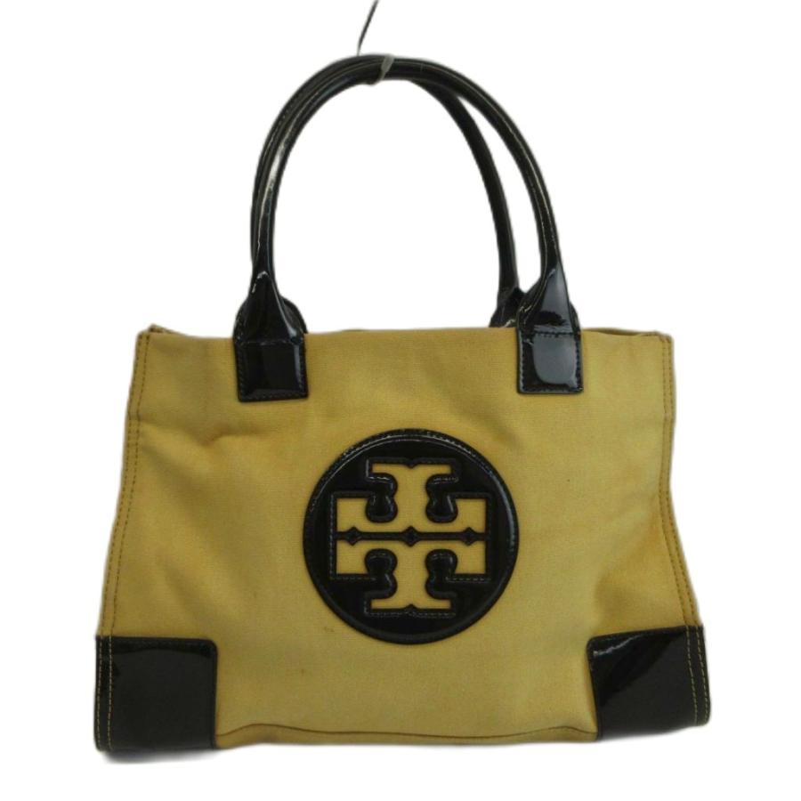 TORY BURCH（トリーバーチ） トートバッグ 肩掛け キャンバス エナメル 