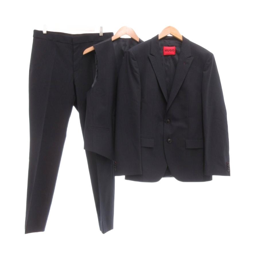 メンズ 美品 HUGO BOSS ヒューゴボス セットアップ スーツ48