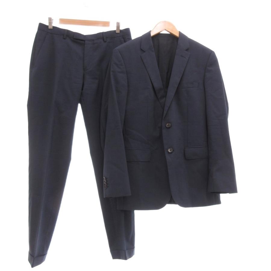 ヒューゴボス HUGO BOSS 美品 Super 100 スーツ セットアップ 48