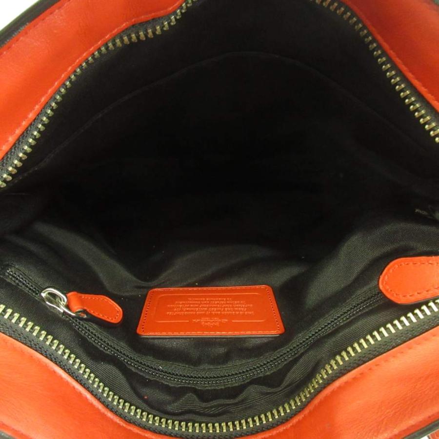 COACH（コーチ） ショルダーバッグ レザー パンチング ロゴ 型押し 赤