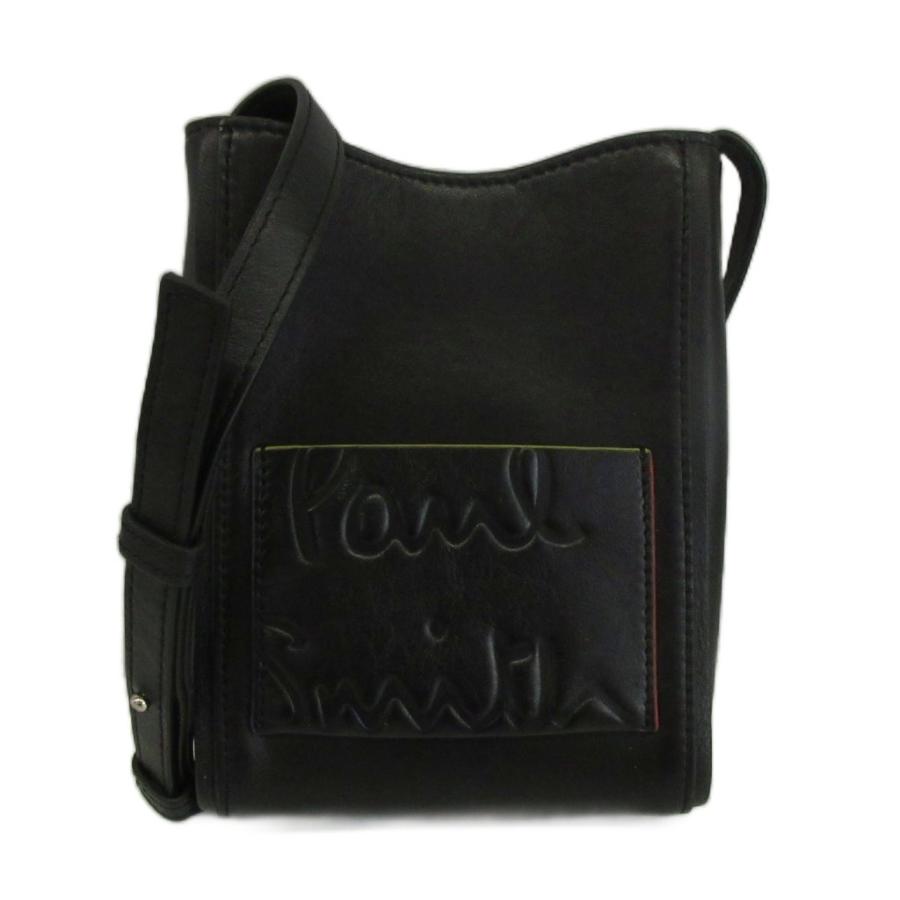 Paul Smith レザーショルダーバッグ ポールスミス ブラック　黒 本革 Paul Smith（ポール・スミス） ショルダーバッグ ポシェット レザー