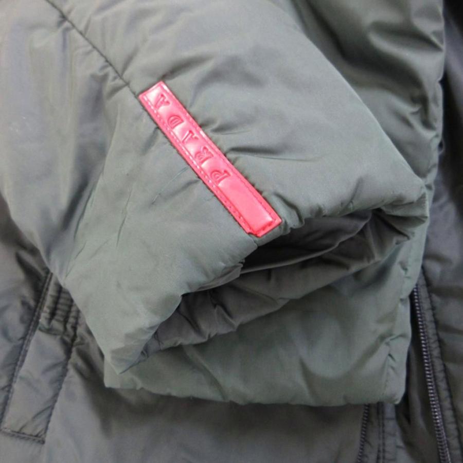 PRADA SPORT（プラダスポーツ） ナイロンコート 中綿 38 カーキ フード