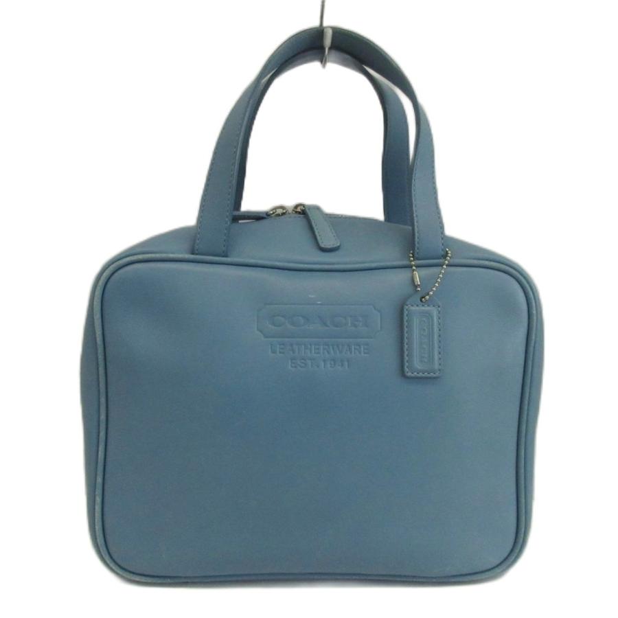 おらっちです。 COACH（コーチ） ハンドバッグ レザー ラウンドファスナー ロゴ 型押し
