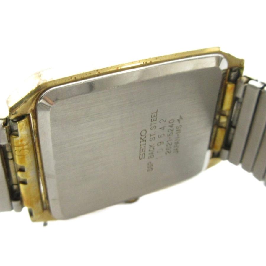 セイコー SEIKO 2621-5240 腕時計 クォーツ ウォッチ ロゴ スクエア