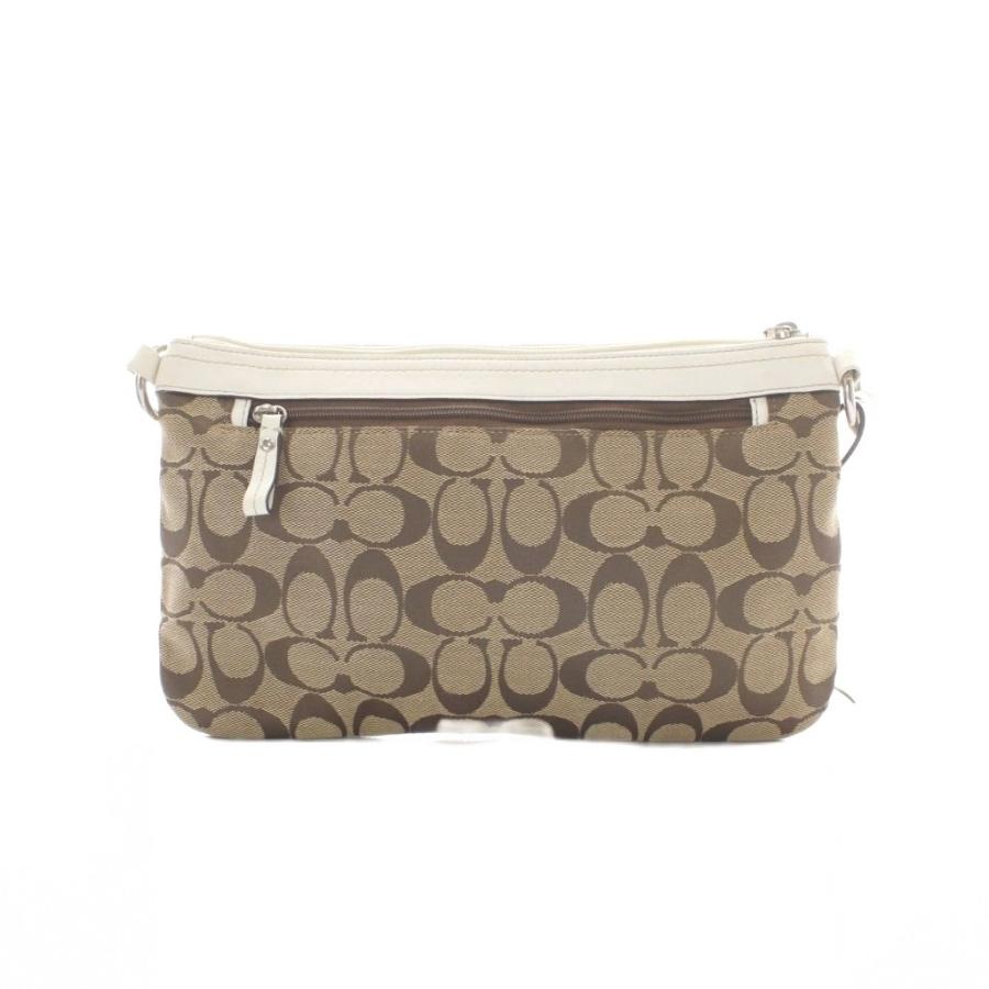 COACH（コーチ） ショルダーバッグ ベージュ モノグラム柄 フロント