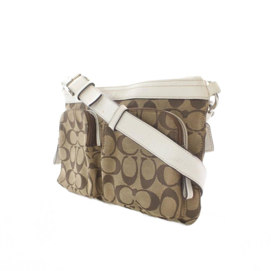 Coach ショルダーバッグ ベージュ　モノグラム COACH（コーチ） ショルダーバッグ ベージュ モノグラム柄 フロント