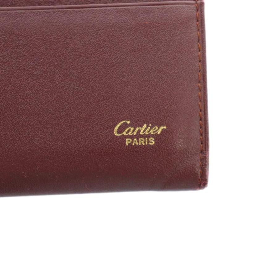 Cartier（カルティエ） カードケース 名刺入れ レザー ロゴ 赤 レッド