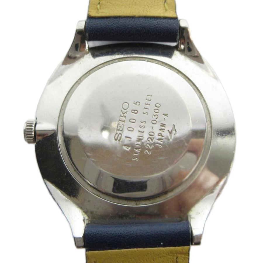 セイコー SEIKO 2220-0300 シャリオ 腕時計 手巻き ウォッチ 白文字盤