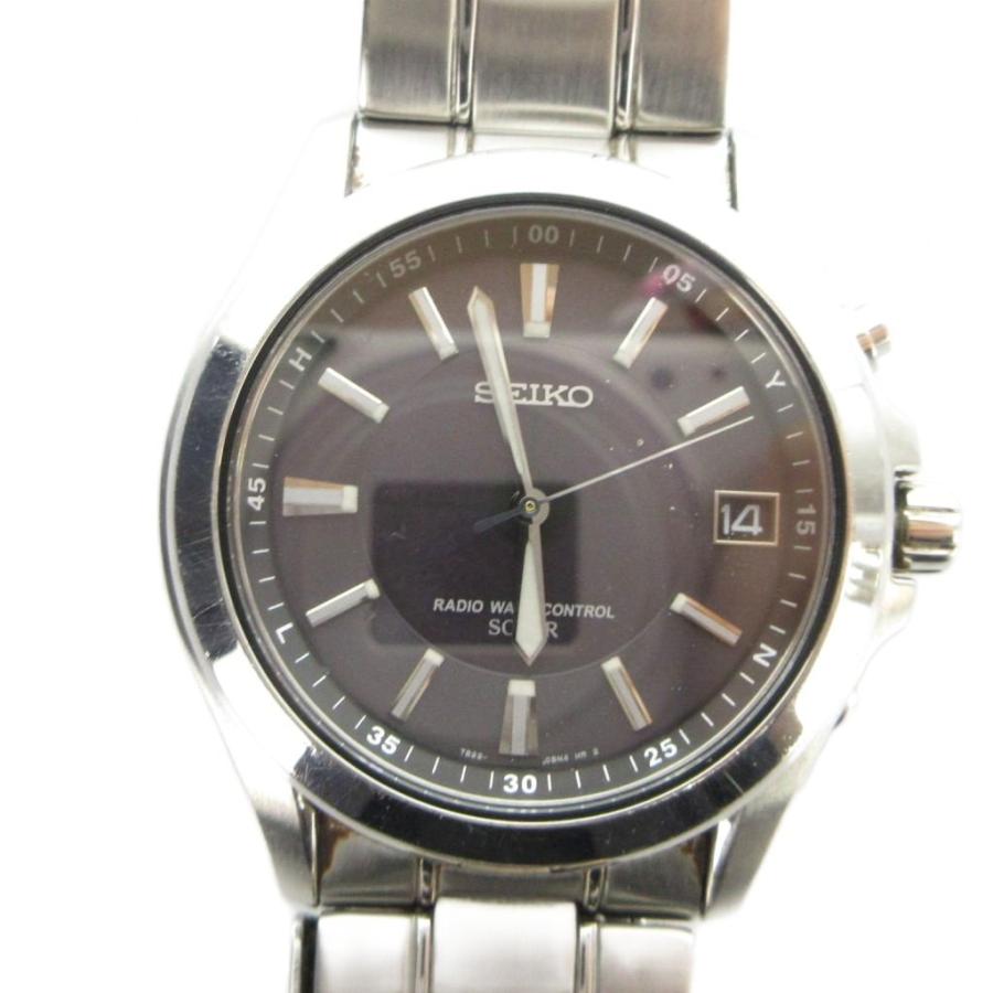 【稼働品 美品】SEIKO ソーラー 腕時計 7B22-0AY0 セイコー SEIKO 7B22-0AY0 RADIO WAVE CONTROL 腕時計 ソーラー