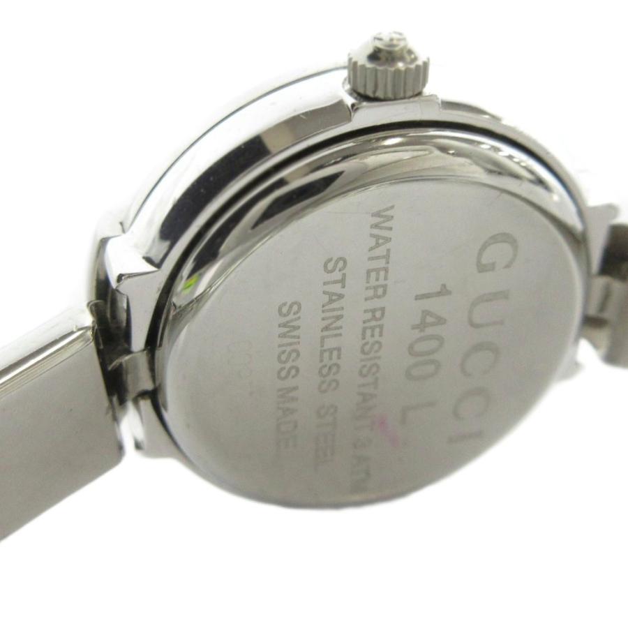 GUCCI 1400L バングルウォッチ レディース 腕時計 シルバー ブラック GUCCI（グッチ） GUCCI 1400L 腕時計 バングルウォッチ クォーツ
