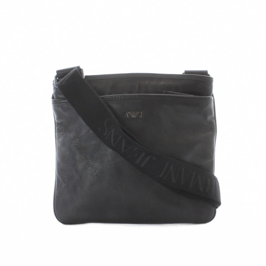 アルマーニ ジーンズ ARMANI JEANS ショルダーバッグ 黒 ブラック ロゴ 