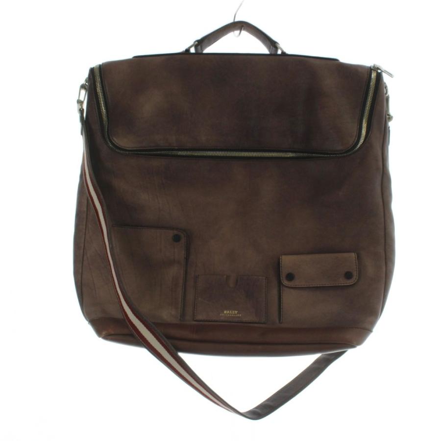 【付属完備】BALLY バリー TERRET 2WAY ボストン レザー チョコ Bally（バリー） ボストンバッグ ショルダー 2WAY ハンド レザー ロゴ