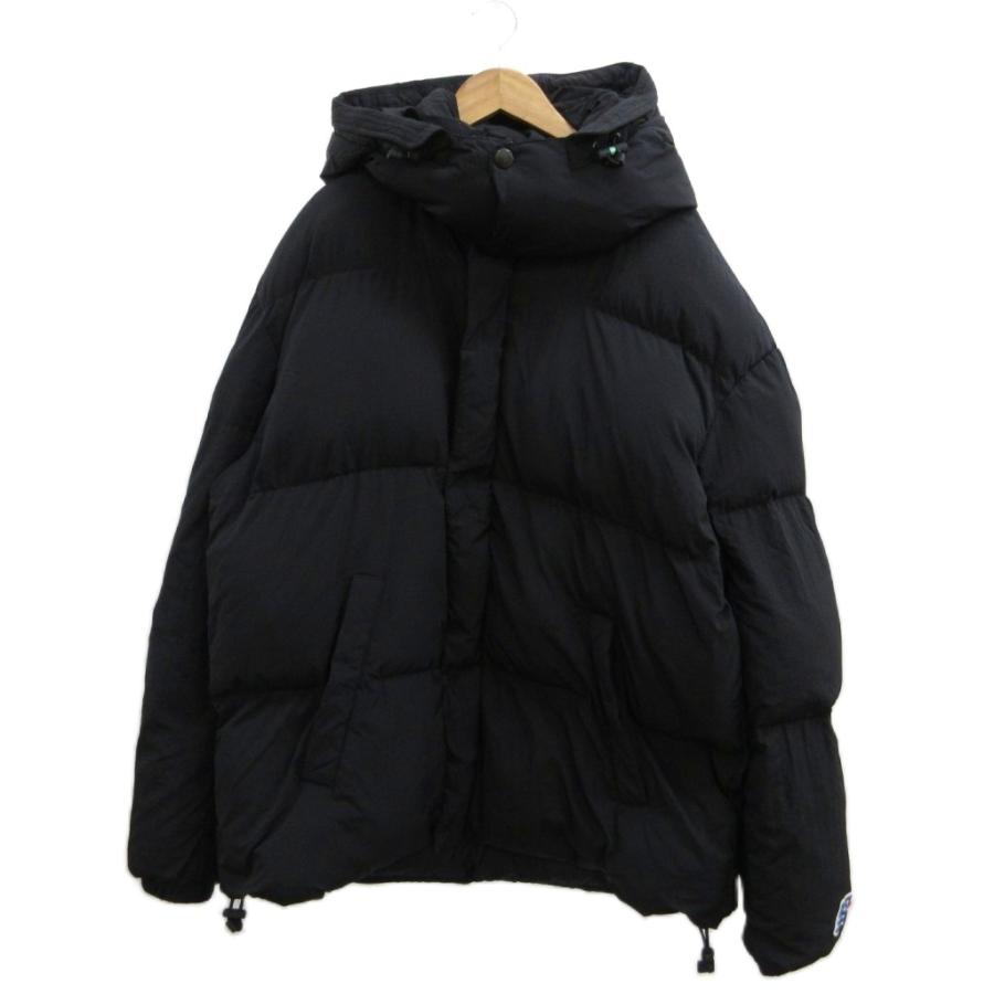 DIESEL フード付きダウンジャケット 黒 サイズ：XL ブラック　週末限定 DIESEL（ディーゼル） 中綿ジャケット アウター 上着 XL 黒 ブラック