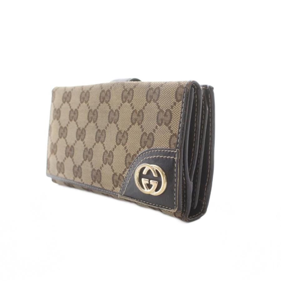 GUCCI（グッチ） 長財布 二つ折り 小銭入れ 札入れ ベージュ GG