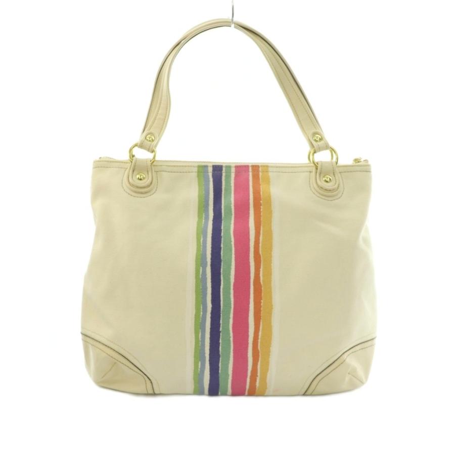 COACH（コーチ） トートバッグ キャンバス ロゴプリント アイボリー 