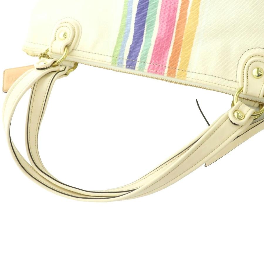 COACH（コーチ） トートバッグ キャンバス ロゴプリント アイボリー 