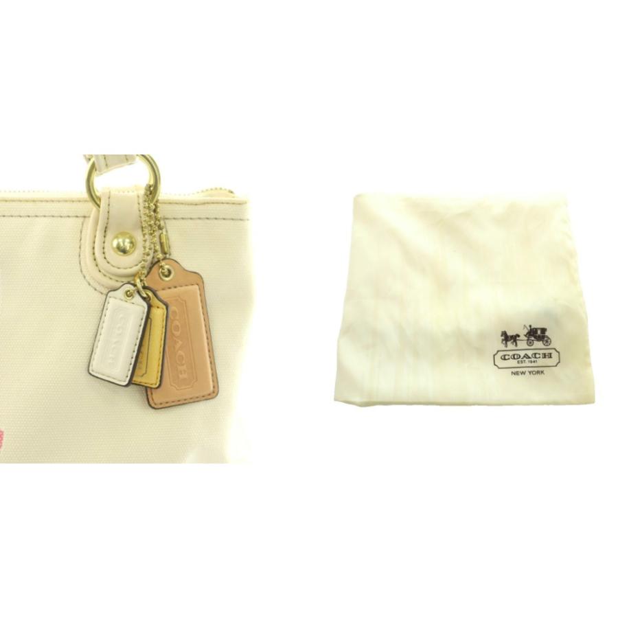COACH（コーチ） トートバッグ キャンバス ロゴプリント アイボリー 