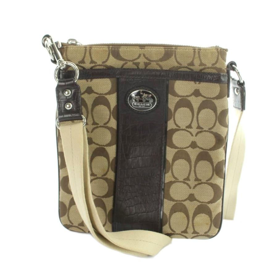COACH（コーチ） ショルダーバッグ 斜めがけ シグネチャー キャンバス 