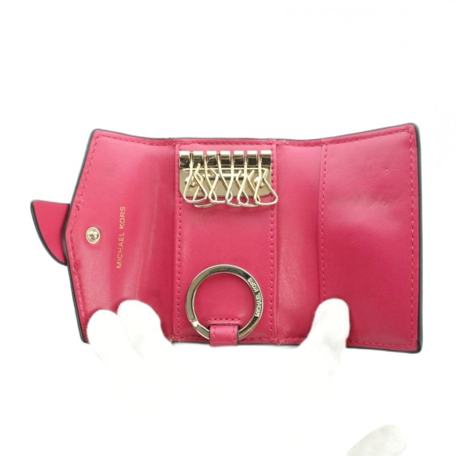 マイケルコース MICHAEL KORS キーケース キーリング レザー MKロゴ 6