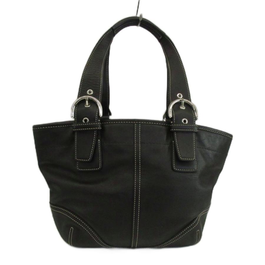COACH（コーチ） ソーホー レザー トートバッグ ハンド 黒 ブラック 
