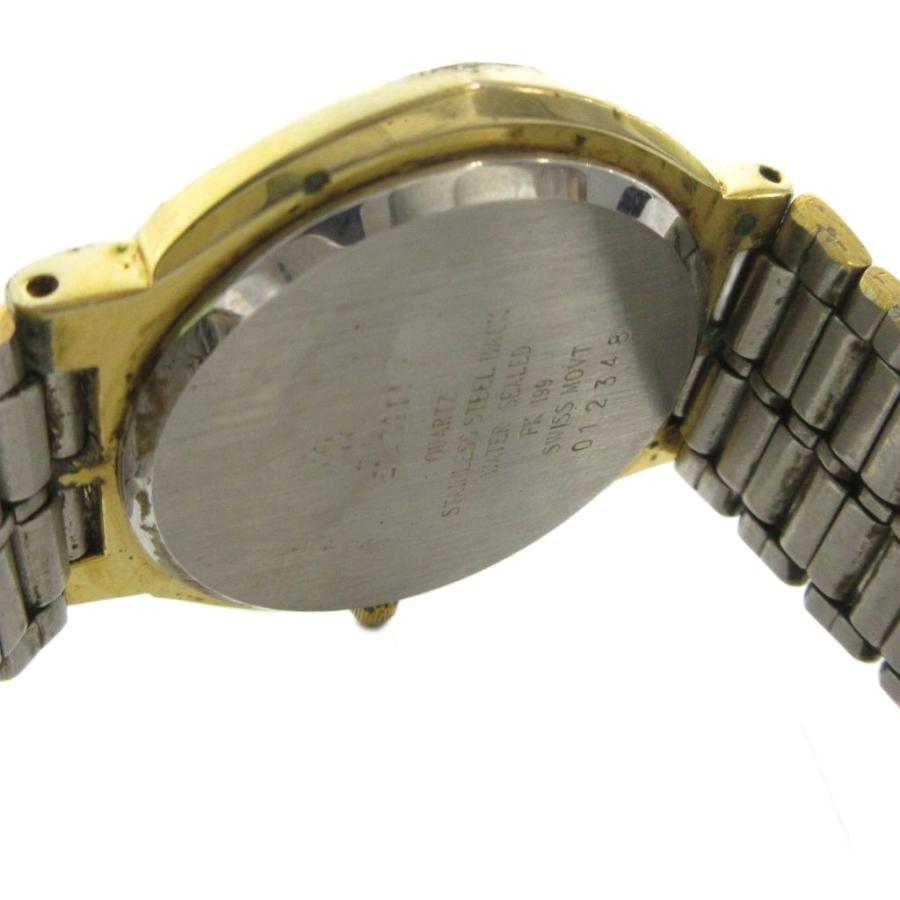 エルジン ELGIN 腕時計 クォーツ ウォッチ ロゴ ゴールド色 シルバー色