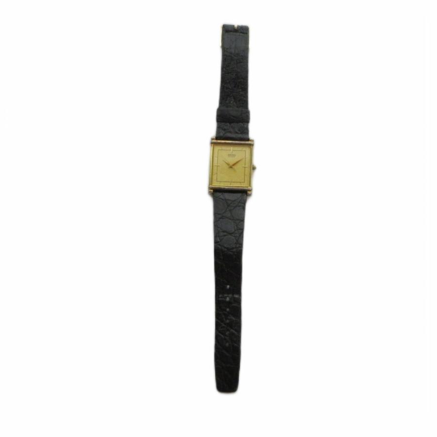 セイコー SEIKO 9021-5270 腕時計 クォーツ ウォッチ スクエア レザー
