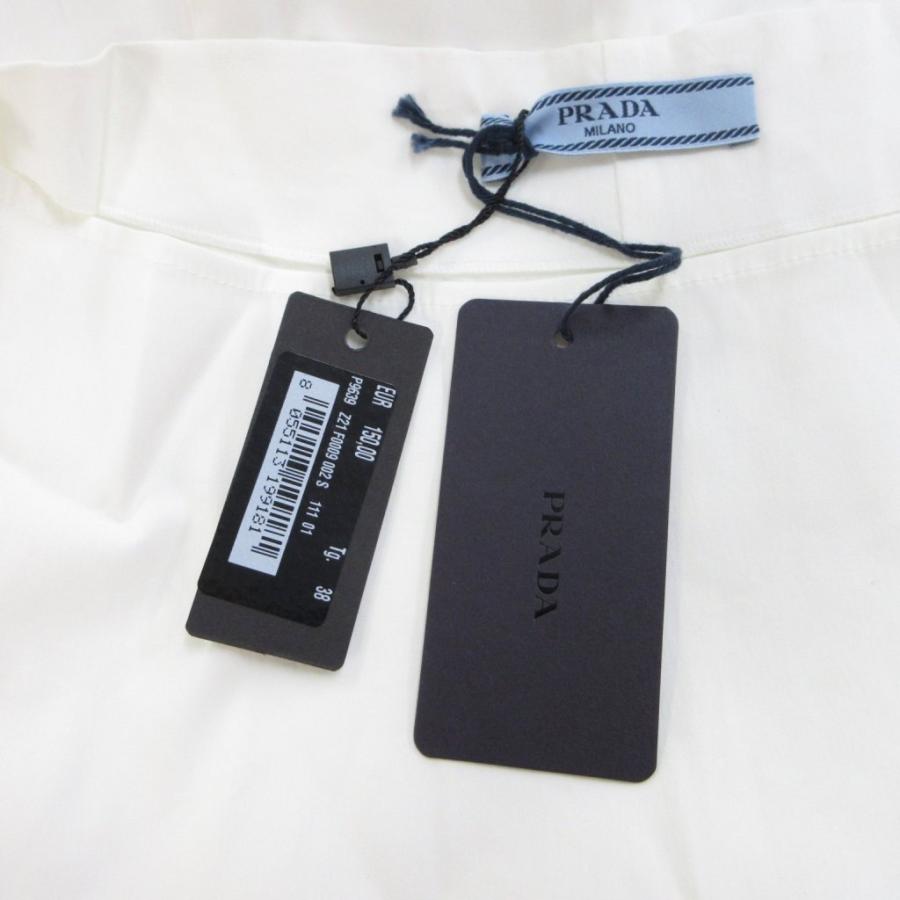 PRADA（プラダ） 未使用品 タグ付き シャツ ブラウス 38 白 ホワイト 