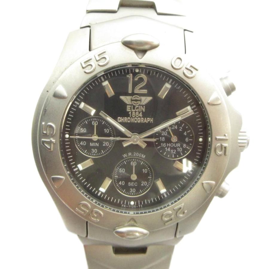 エルジン ELGIN FK-1125TI-LI 腕時計 ウォッチ クォーツ クロノグラフ