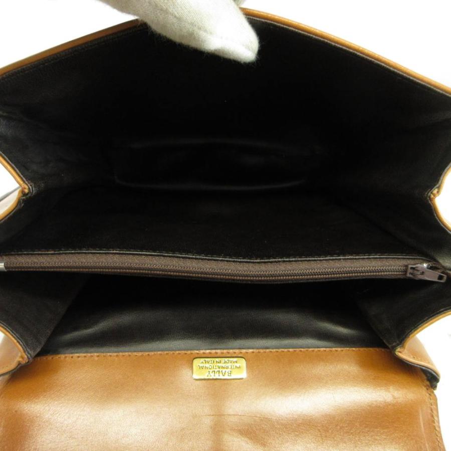 Bally（バリー） ショルダーバッグ レザー ステッチ Bロゴ ゴールド