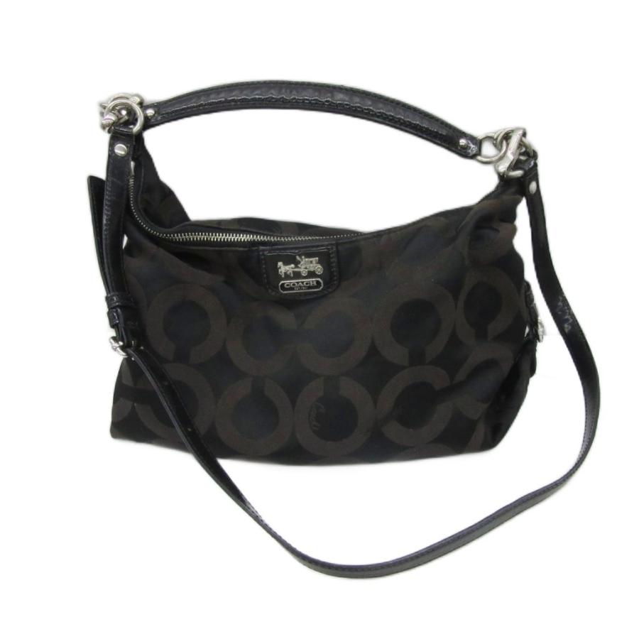 COACH 2WAY ショルダーバッグ 黒 キャンバス COACH（コーチ） ハンドバッグ ショルダーバッグ 斜めがけ 2way