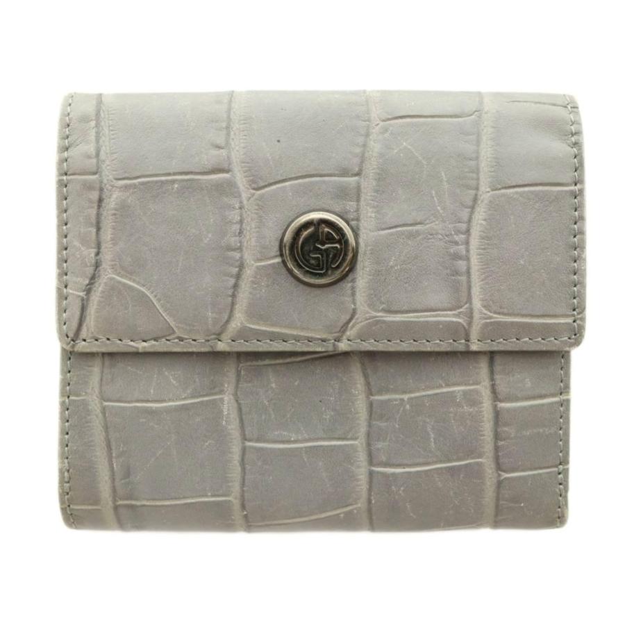 ジョルジオアルマーニ GIORGIO ARMANI 二つ折り財布 コンパクト 