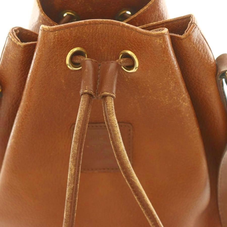 バーバリーズ Burberrys ヴィンテージ ショルダーバッグ 巾着型 レザー 