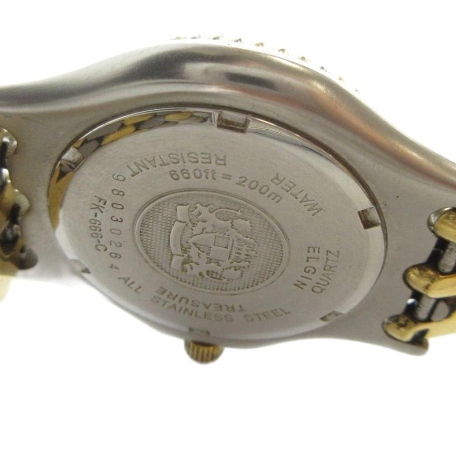エルジン ELGIN FK-666-C 腕時計 クオーツ ウォッチ クロノグラフ ロゴ