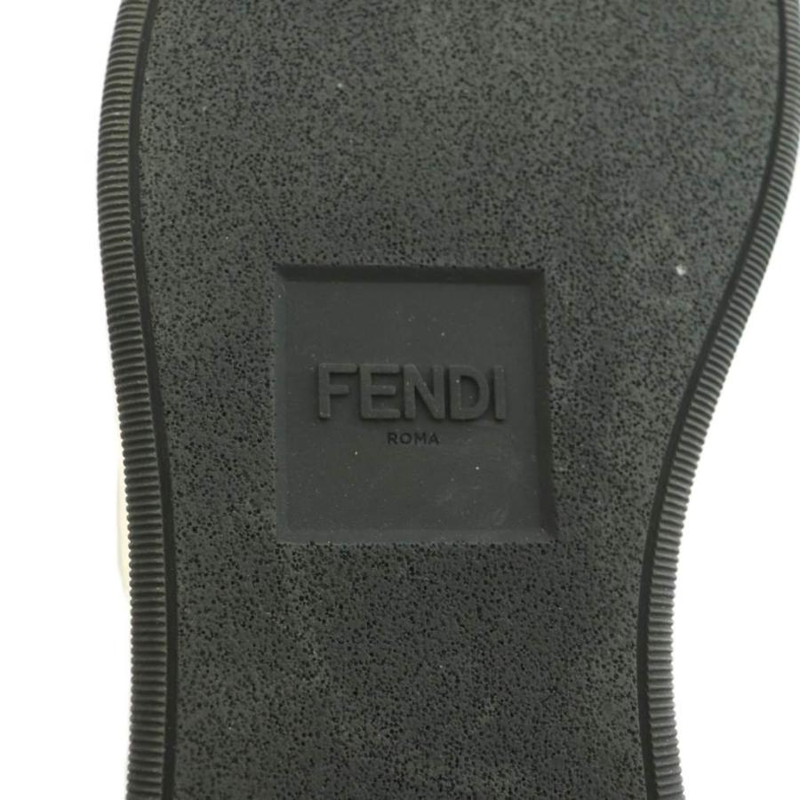 フェンディ FENDI スニーカー シューズ スリッポン スタッズ 5 24.0-24.5cm 赤 黒 黄色 /MI ■GY18 メンズ_6