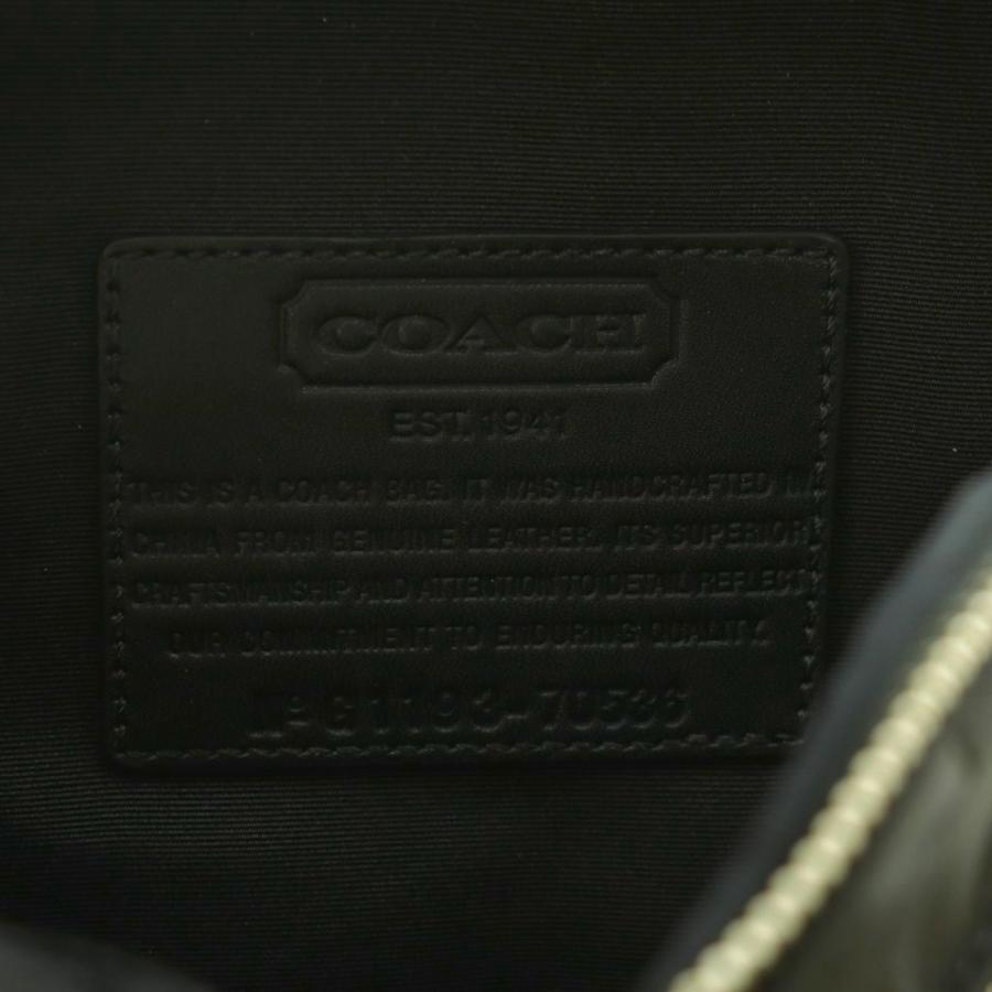 極美品　コーチ オプアート ショルダーバッグ A4可 黒 肩掛け COACH（コーチ） オプアート ショルダーバッグ レザー 黒 70536 /MI