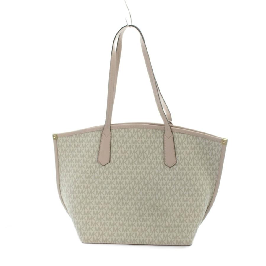 マイケルコース MICHAEL KORS トートバッグ ハンド PVC レザー ロゴ 白