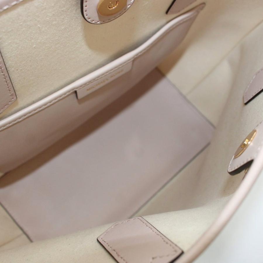 マイケルコース MICHAEL KORS トートバッグ ハンド PVC レザー ロゴ 白 