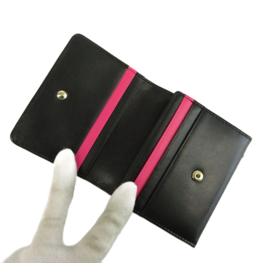 【美品】ポールスミス レザー ラウンドファスナー　二つ折り財布 　ブラック Paul Smith（ポール・スミス） 財布 二つ折り レザー ライン ロゴ 黒