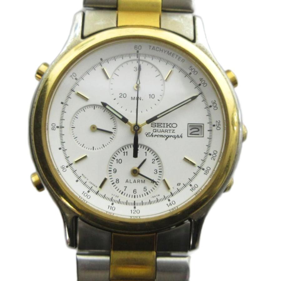 セイコー SEIKO 7T32-6A50 腕時計 ウォッチ クォーツ クロノグラフ 