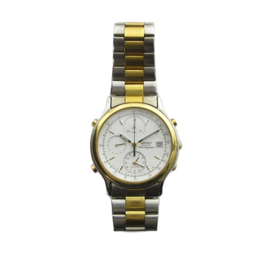 セイコー SEIKO 7T32-6A50 腕時計 ウォッチ クォーツ クロノグラフ 