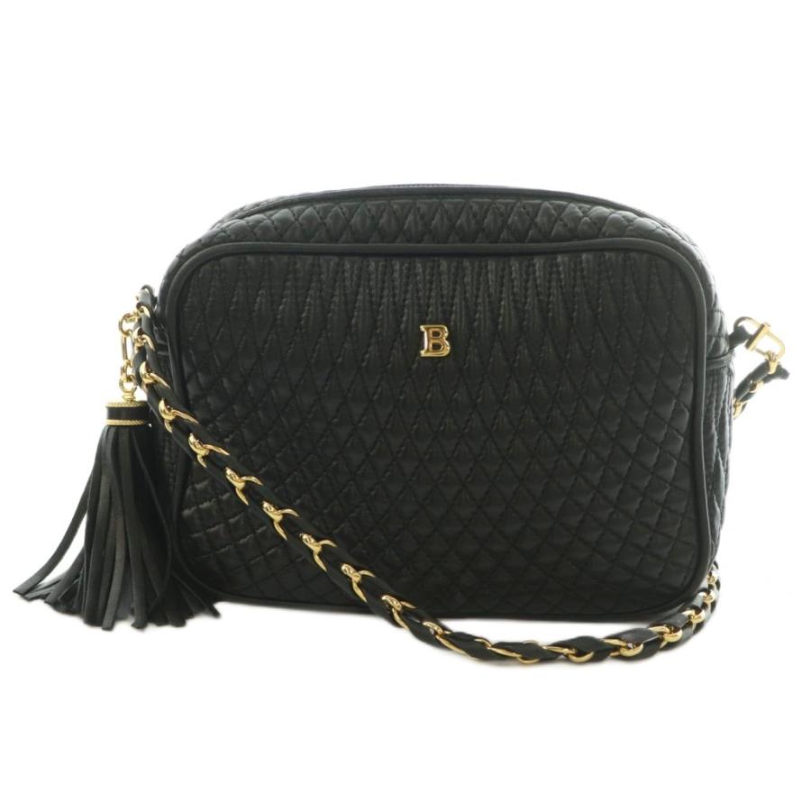 Bally（バリー） ショルダーバッグ レザー キルティング 黒 /MI □GY18 