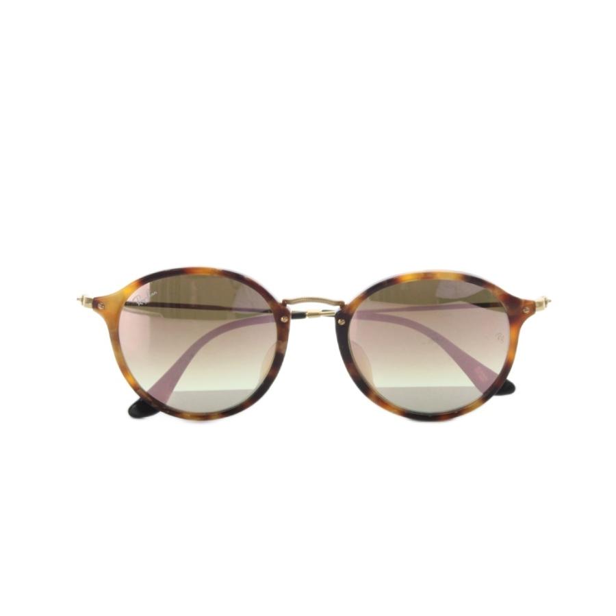 Ray-Ban RB2447-F サングラス べっ甲　ブラウン　ケース付き レイバン ROUND FLECK サングラス メタルフレーム 52□21 145 茶色